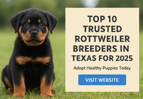Top 10 Trusted Rottweiler Breeders in Texas for 2025 (Ultimate List for Puppy Lovers)”